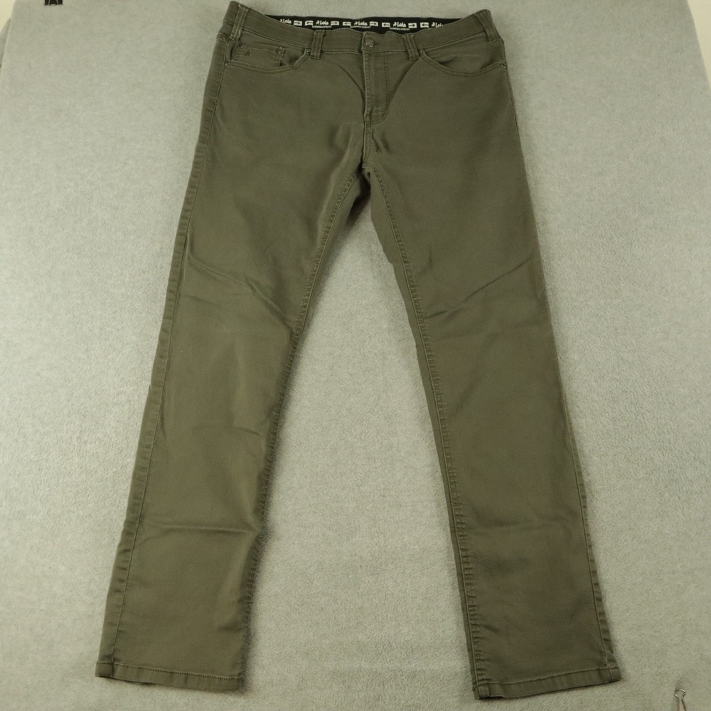 Lois Jeans‎ Mens 38 Extensible Stretch Straight Leg 5-Pocket Brushed Denim Green